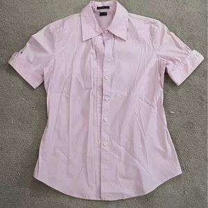 Theory Light Pink Button Down Collared Shirt